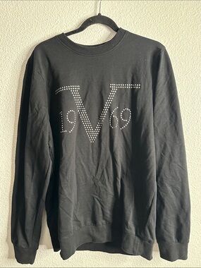 V 1969 Studded Logo Black Men's cotton Italia size xL I